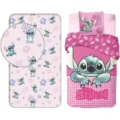 Disney Ensemble de literie Lilo & Stitch : couette et drap-housse