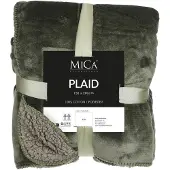Mica Decorations Plaid Polaire Vert Foncé 200x150