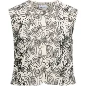 Object Gilet 'OBJKERRY' beige clair / noir