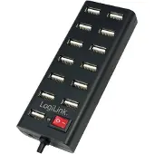 Logilink Hub USB 2.0 13 ports avec switch On/Off, UA0126