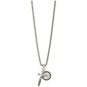 GUESS Rebel Knight Necklace Argenté Homme