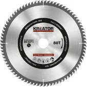 Kreator Lame pour scie pour Bois 250 x 30 x 3 mm 80T