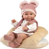 Llorens 73816 New Born baby girl - Bébé réaliste avec corps en vinyle intégral - 40 cm