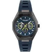 Aston Martin Montre de sport ' TKS W ' bleu / gris / vert fluo