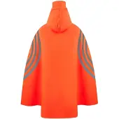 Korntex KXRNP | Rain Poncho Rotterdam reflective Stripe - Couleur : Orange - Taille : L