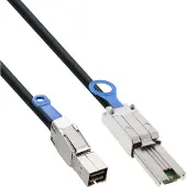 Intos Câble Mini SAS HD externe SFF-8644 à SFF-8088 6 Gb / s 1 m