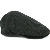 Barbour Barlow Casquette Plate Chevrons Vert Fonce