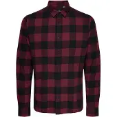 Only & Sons Chemise 'Gudmund' rouge rouille / noir
