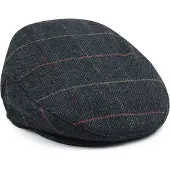Barbour Wilkin Casquette Plate Chevrons Vert