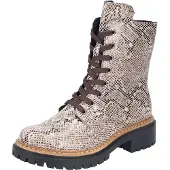 Rieker Bottines à lacets marron / cappuccino / noir