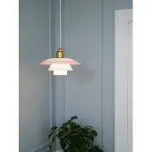 Louis Poulsen PH 3½-3 Pale Rose Brass Suspension
