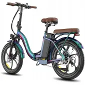 Fafrees Vélo électrique pliable F20+ Pro, 25 km/h, batterie 36 V 25 Ah, dérailleur SHIMANO à 7 vitesses, autonomie de 120 km, violet