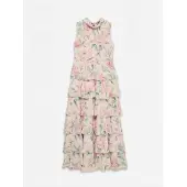 Vero Moda Robe 'VMFelicia' vert / vert pastel / rose pastel / rose clair