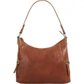 Spikes & Sparrow Cuir sac à épaule bandoulière sac à épaule Bronco Shoulderbag Brandy brun