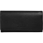 Bugatti porte-monnaie Mira Ladies Long Wallet With Flap Black noir