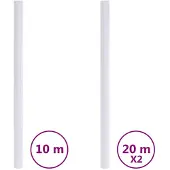 vidaXL Films pour fenêtre dépoli blanc PVC