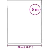 vidaXL Film pour fenêtre dépoli blanc 60x500 cm PVC