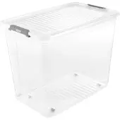 Keeeper Aufbewahrungsbox leo, 74 Liter, transparent Material: PP, Masse: (B)590 x (T)380 x (H)470 mm (74 l, 38 x 59 x 47 cm)