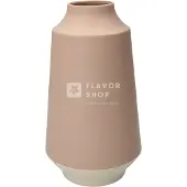 Point-Virgule Vase en fibre de bambou 15.1x26.5cm rose poudré-blanc cassé