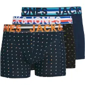 Jack & Jones Boxers 'Henrik' bleu / orange / noir / blanc