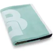BOSS Serviette de plage en velours de coton