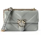 Pinko Sac à bandoulière 'Love One Mini' gris