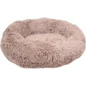 Flamingo Lit pour chien , modèle Krems, rond, marron clair, dimensions : 50 cm