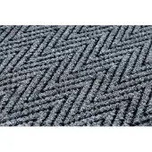 Rugsx Paillasson antidérapant pour les mètres courants 100 cm MAGNUS 2954 Zigzag extérieur, intérieur gris 100x130 cm