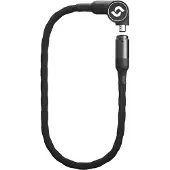 Serea Antivol vélo chaîne - Swift - Déverrouillage smartphone NFC sans batterie - Acier Ø6 mm - 100 cm - Noir