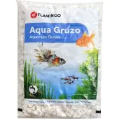 Flamingo Gravier blanc décoratif pour aquarium 1kg Transparent 1kg Transparent 1kg