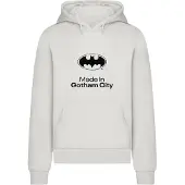 Merchcode Sweat-shirt 'Batman Made in Gotham City' gris clair / noir