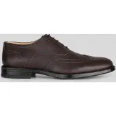 Solari Milano Chaussure à lacets 'Brogue' brun foncé