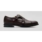 Solari Milano Chaussure à lacets 'Monk Strap' marron