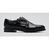 Solari Milano Chaussure à lacets 'Monk Strap' noir