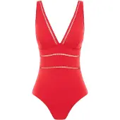 SEA LEVEL Maillot de bain 'Essentials Edit' rouge
