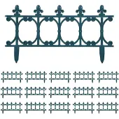 vidaXL Bordure de pelouse 16 pcs. Vert 10 m PP