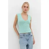 No Matter What Haut turquoise