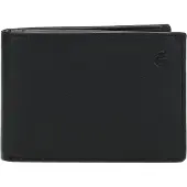 Esquire Cuir porte-monnaie Logo Wallet Black noir