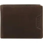 Mano Cuir porte-monnaie Don Marco Mini Coin Wallet with Flap Darkbrown marron foncé