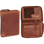 Mustang Cuir porte-monnaie Udine Wallet Cognac brun