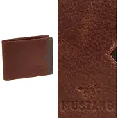 Mustang Cuir porte-monnaie La Spezia Men's Wallet Cognac brun