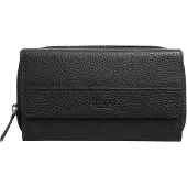 Mano Cuir porte-monnaie Don Tommas Long Zip Wallet Large Black noir