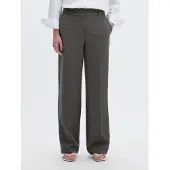 Selected Pantalon à plis gris / gris foncé