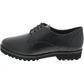 Sioux Chaussures plates Meredith-700-H pour femmes, à lacets, élégantes, type ballerine, couleur noire, pour un usage décontracté