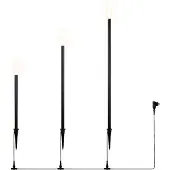 TRIO Lampe de jardin Stick Noir