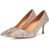 Woden Laura Glitter Heel Shoes Doré EU 41 Femme