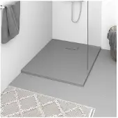 vidaXL Receveur de douche SMC Gris 100x80 cm