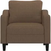 vidaXL Fauteuil Marron 60 cm Tissu