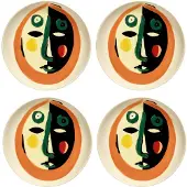 Serax Feast Assiette à Dessert avec Visage - Lot de 2 Face 1