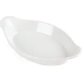 Olympia Plats à four ovales en faïence blanche 20,4 x 11,5 cm (6 pièces)